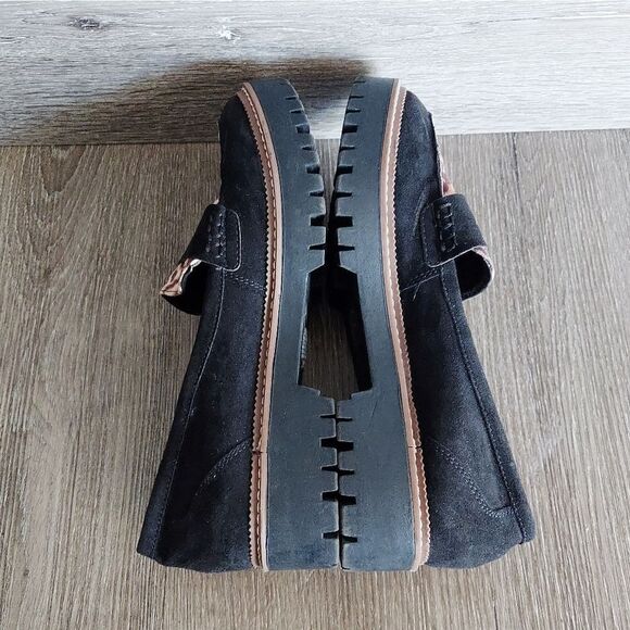 Jellypop Paris Chunky Lug Sole Leopard Print Loafers Size 9 - Picture 7 of 9